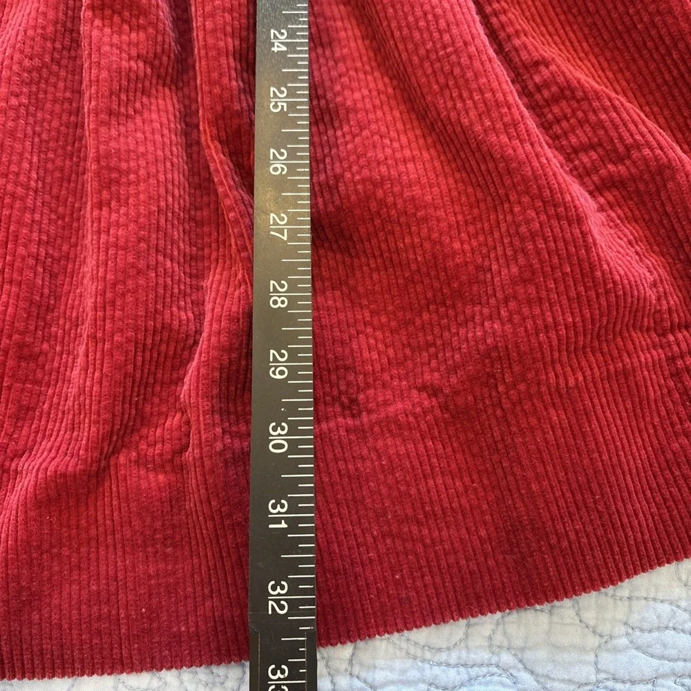 Laura Ashley Red Corduroy Jumper Dress Girls 9-10 Yrs Cotton USA Made Vintage